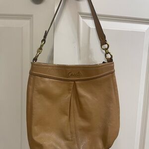 Coach Tan Leather Shoulder Bag